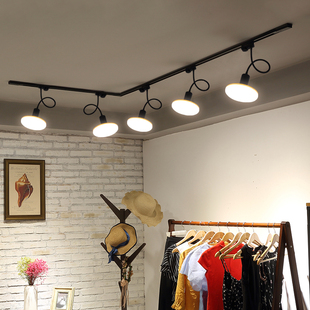 LED高亮补光轨道灯直播间商用照明导轨灯E27灯头可换灯泡飞碟灯