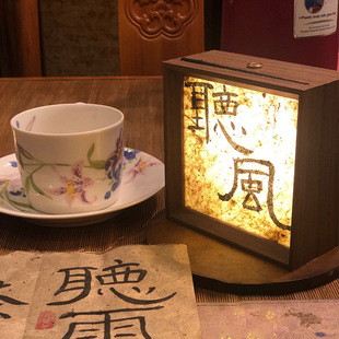 红影子灯光画床头氛围diy小夜灯摆摊手工发光相框6寸文创摆件