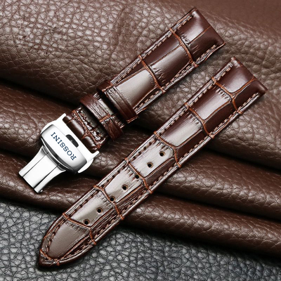 罗西尼手表带真皮女516734 618574 519904 6645男针扣14 16 20mm
