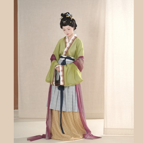 复原二改百美图提篮仕女图汉服