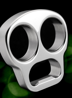 饿鱼金304不锈钢防身开瓶器骷髅头鬼头双指指虎EDC启瓶器瓶起破窗