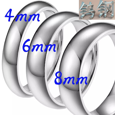 弧形戒指钨钢情侣QFWG-010