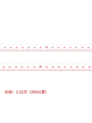 标图尺水平距离尺海里尺比例标图桌比例尺 1:20万1:50万1:100万