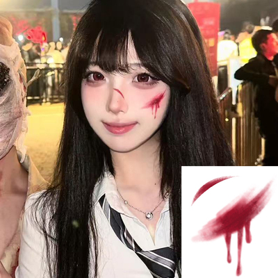 万圣节伤口妆容脸贴防水纹身贴纸