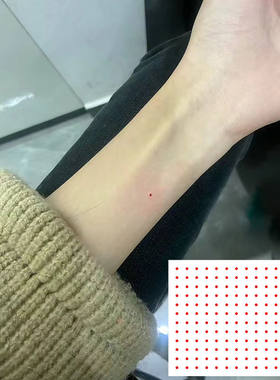 爆款朱砂痣寓意下辈子早点遇到彩色纹身贴ins手腕个性小众高颜值