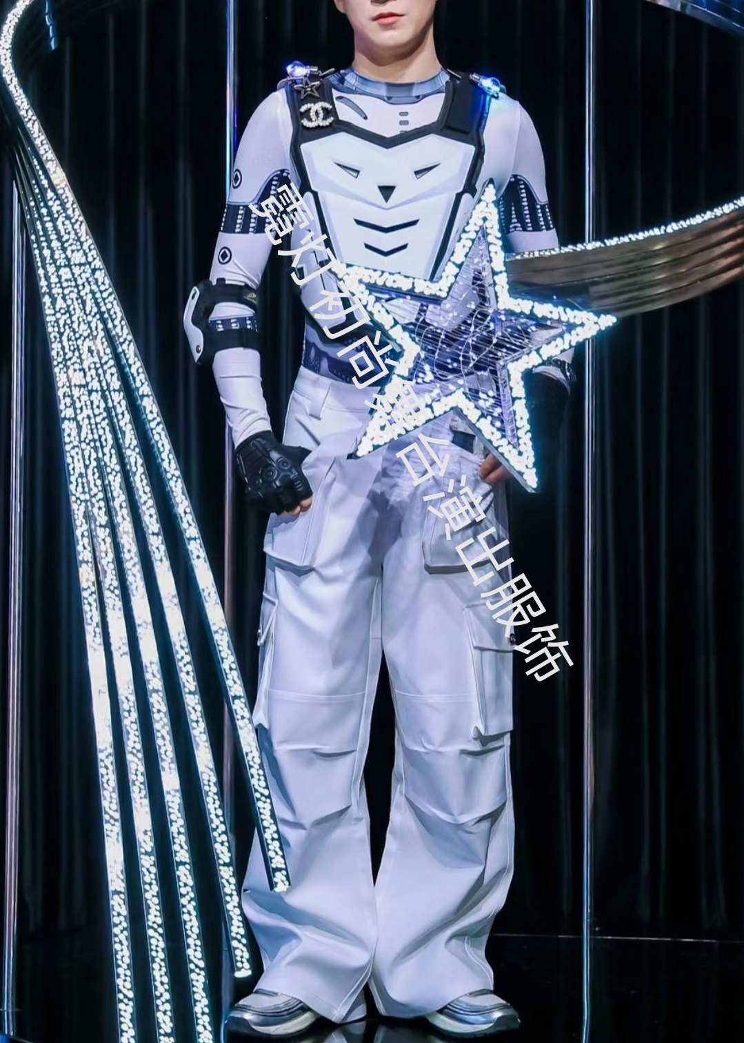 太空你好舞蹈服儿童运动会演出服未来科技感服装科幻战士计划套装