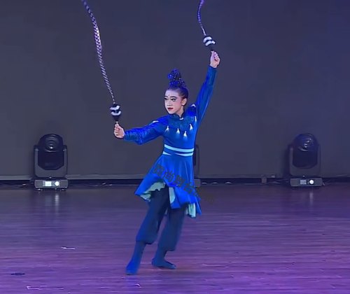 庭芳古典舞舞蹈服群青翎羽古典舞
