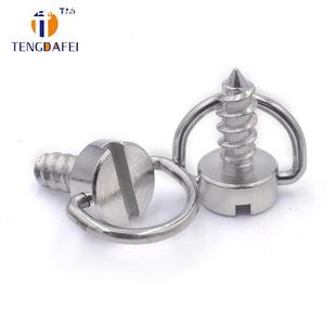 M4手拧吊环自攻螺丝不锈钢一字槽户外桌面木头家具圆形环快拆螺钉