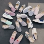 Giày vải nữ 2019 mới dày đáy tăng giày nữ nhỏ Giày trắng nữ phiên bản Hàn Quốc của giày vải Bắc Kinh giản dị hoang dã - Plimsolls giày nữ thể thao