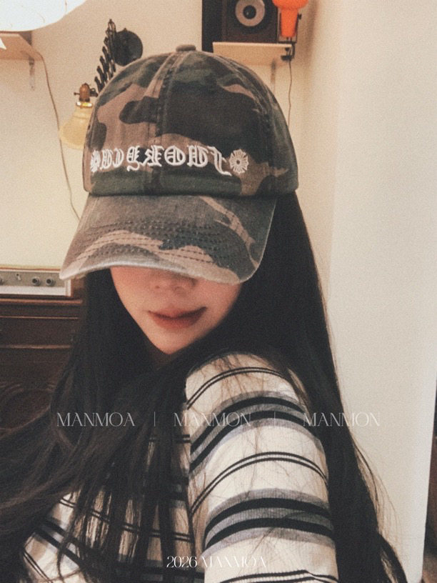 美式复古户外迷彩弯檐加深顶鸭舌帽子女辣妹高街休闲街头棒球帽男