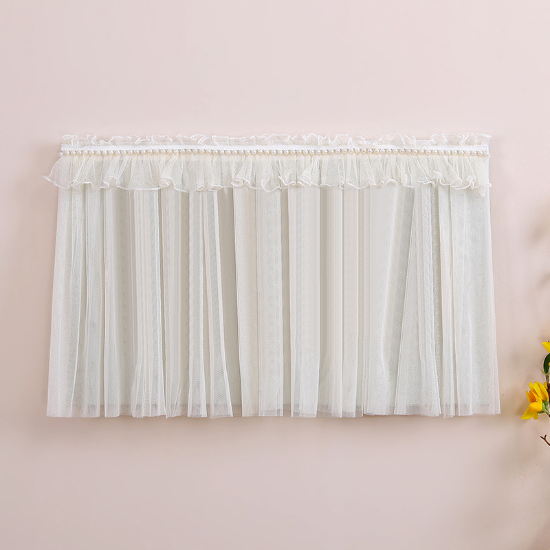 蕾丝电表箱遮挡装饰帘魔术贴