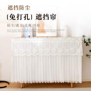 2024新款柜子遮挡帘橱柜书柜鞋架防尘帘滑轨式置物架杂物衣柜遮丑