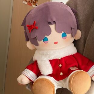 40cm娃衣40厘米棉花娃娃衣服红色拜年服生日礼物秋冬玩偶替换装