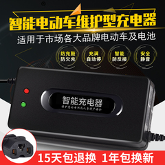 24V12AH20AH电动车电瓶充电器36V12AH小海豚车航空头铅酸蓄电池