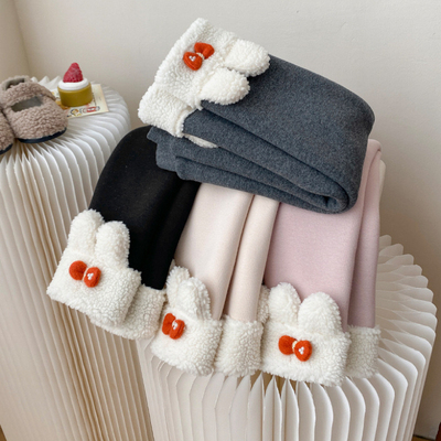 长裤纯棉加绒打底裤一体绒保暖裤