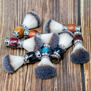 ZY清仓老式 剃须刷手动刮胡刷獾毛刷软毛刷泡沫刷清洁刷打泡刷