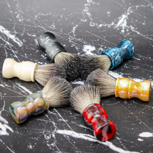 ZY盲盒胡刷 男士剃须刷胡须刷起泡刷 颜色随机 送胡刷架