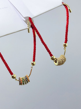 可调节过年礼物红绳手链