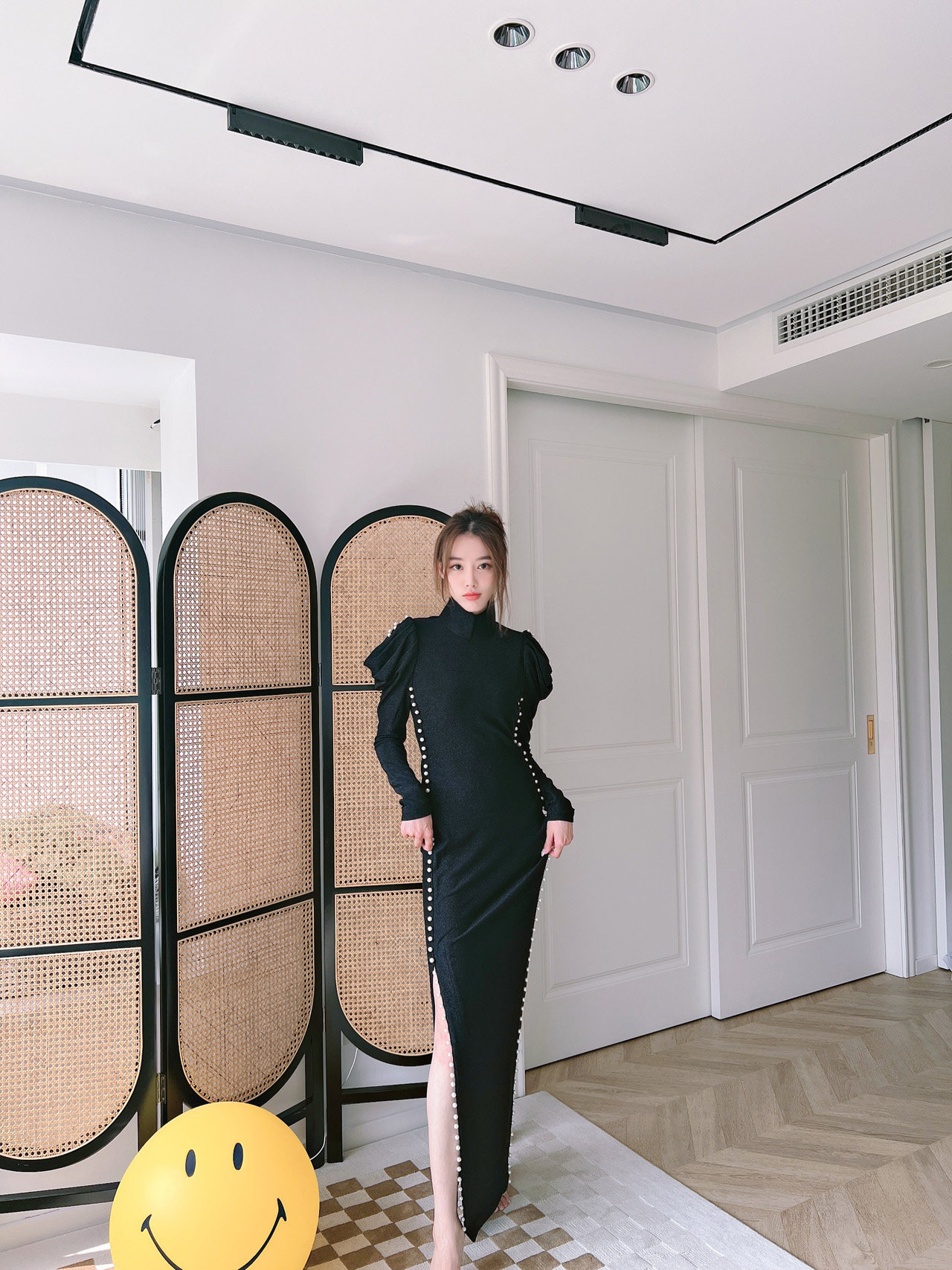 小姐姐全球购11niseey姜熠 D2C设计师品牌 花瓶中式旗袍 连衣裙