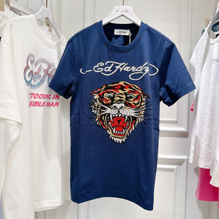 小姐姐全球购ED HARDY classic经典 虎头 满钻 短袖T恤 男款 Z06