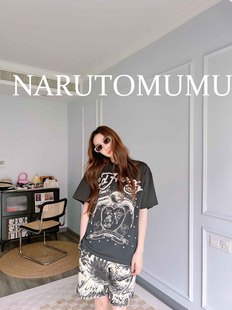 水钻 刺青老鹰虎头 短袖 T恤 24秋Z04 小姐姐全球购ED 男款 HARDY