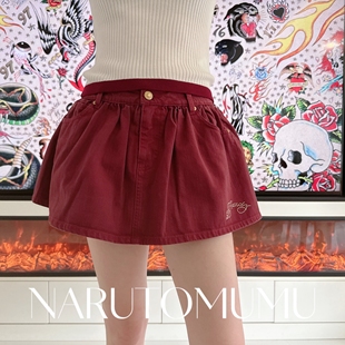 小姐姐全球购ED HARDY 经典水钻logo 牛仔A字裙裤 女款 26春03