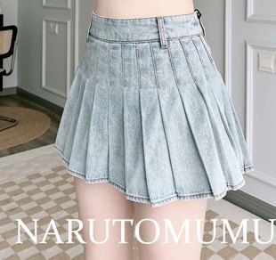 小姐姐全球购ED HARDY 闪闪百搭 牛仔百褶 裙裤 女款24秋Z045