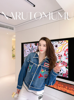 小姐姐全球购ED HARDY 龙虾刺绣拼贴 牛仔夹克外套 女款26春05