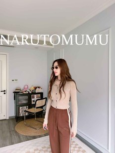 女款 小姐姐全球购ED 针织开衫 美拉德 24秋Z04 HARDY极简水钻logo