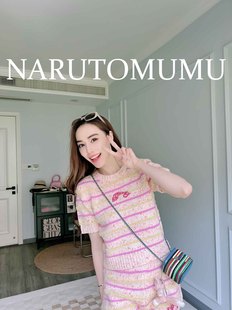 女款 小姐姐全球购ED 毛衣 短袖 24秋Z04 HARDY小香风刺绣logo