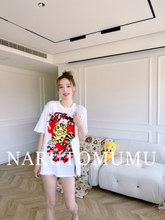 水钻狮子 涂鸦爱心 短袖 大T恤 23春Z04 小姐姐全球购ED 女款 HARDY