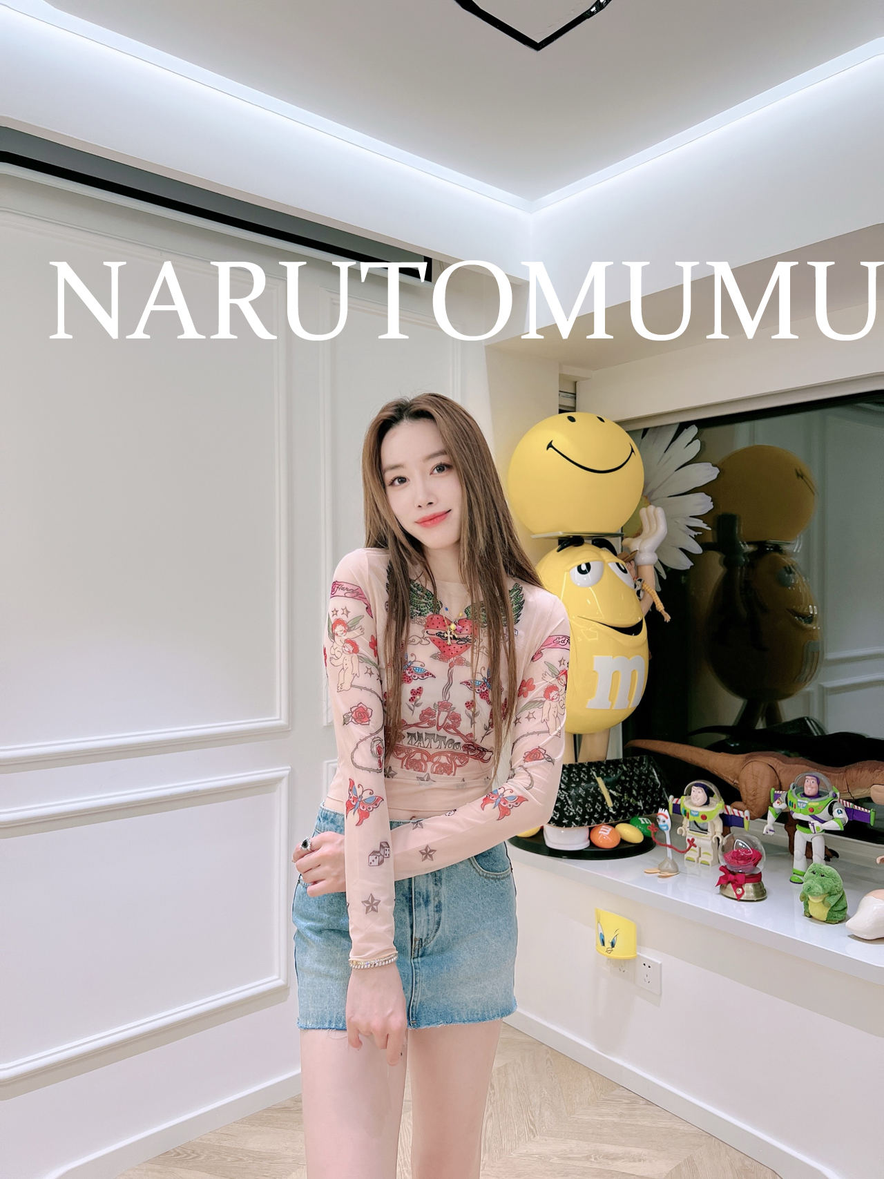 小姐姐全球购ED HARDY 满身刺青图腾印花 打底衫 女款24春Z04