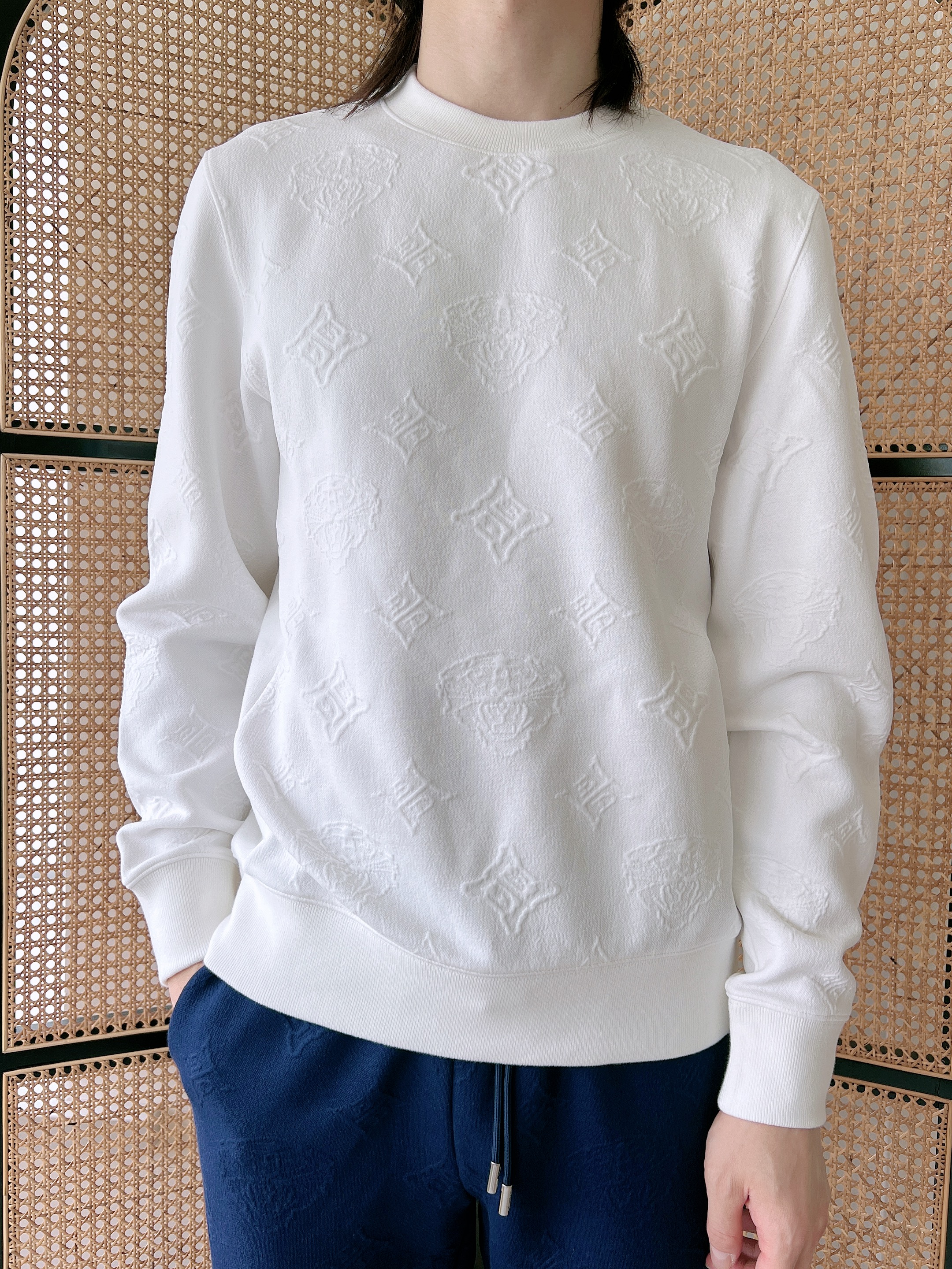 小姐姐全球购ED HARDY 经典虎头 暗纹老花 卫衣 男款24秋Z045