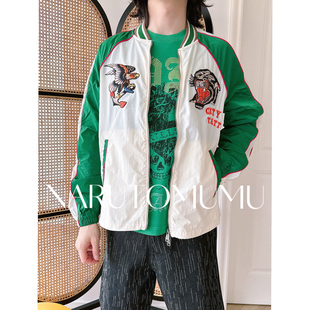 薄夹克 小姐姐全球购ED HARDY复古美潮 刺绣拼贴虎头 26夏05 男款