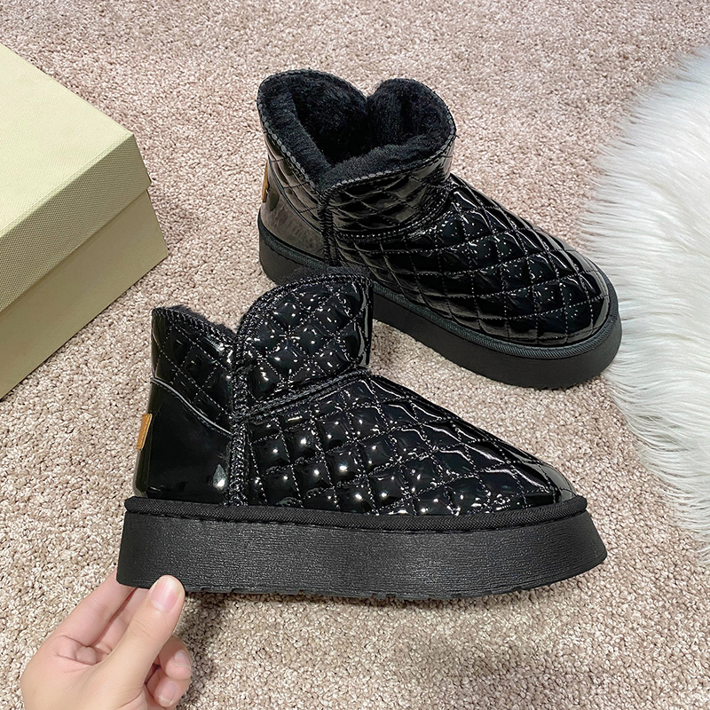 内莎儿冬季增高厚底雪地靴