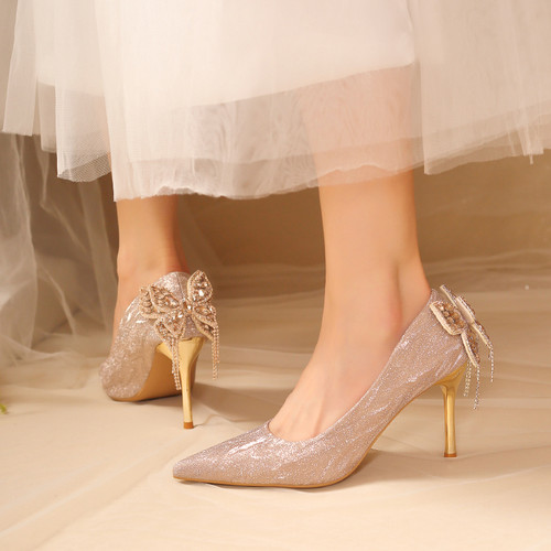 2025新款成人礼蝴蝶结伴娘大码