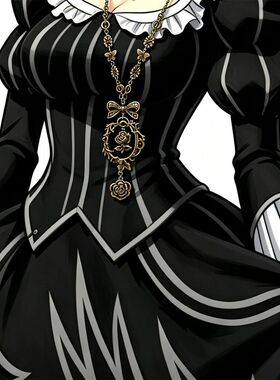 「晨露玫瑰园」Lolita手作项链cla系列原创设计复古手作项链