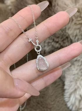 白葫芦项链精致轻奢环环相扣锁骨链气质轻奢闺蜜项链