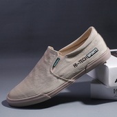 休闲鞋 新款 一脚蹬懒人鞋 老北京布鞋 男鞋 透气百搭潮2025夏季 帆布鞋