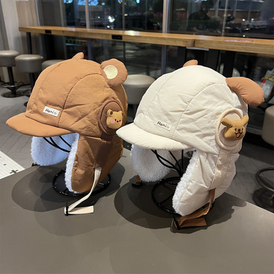 儿童帽子秋冬可爱超萌宝宝雷锋帽