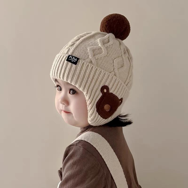 无品牌护耳帽翻边百搭毛线帽加厚