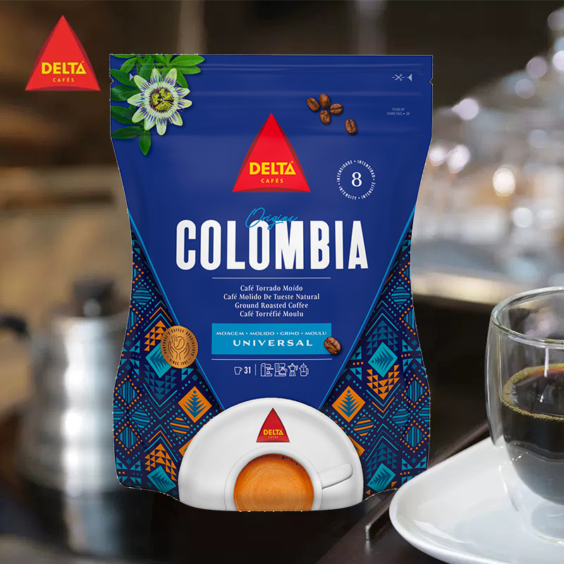 DELTA/岱塔哥伦比亚黑咖啡手冲现磨袋装葡萄牙纯咖啡粉,咖啡/麦片/冲饮,研磨咖啡粉,淘宝优惠券,粉丝福利购,淘宝优惠卷