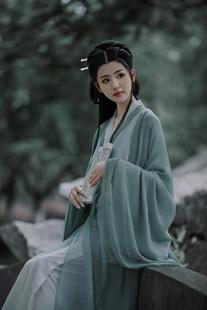 清平调汉服超仙古风广袖流仙裙魏晋风古装飘逸成人女款清冷系秋季