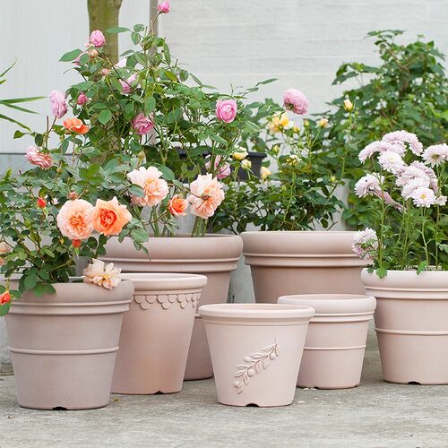 仿陶土塑料花盆大号特大户外庭院