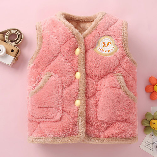 儿童马甲秋冬女童保暖男童棉背心