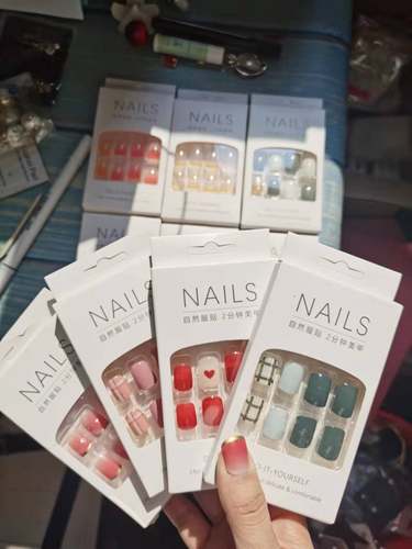 三盒包邮指甲贴片成品穿戴糖果