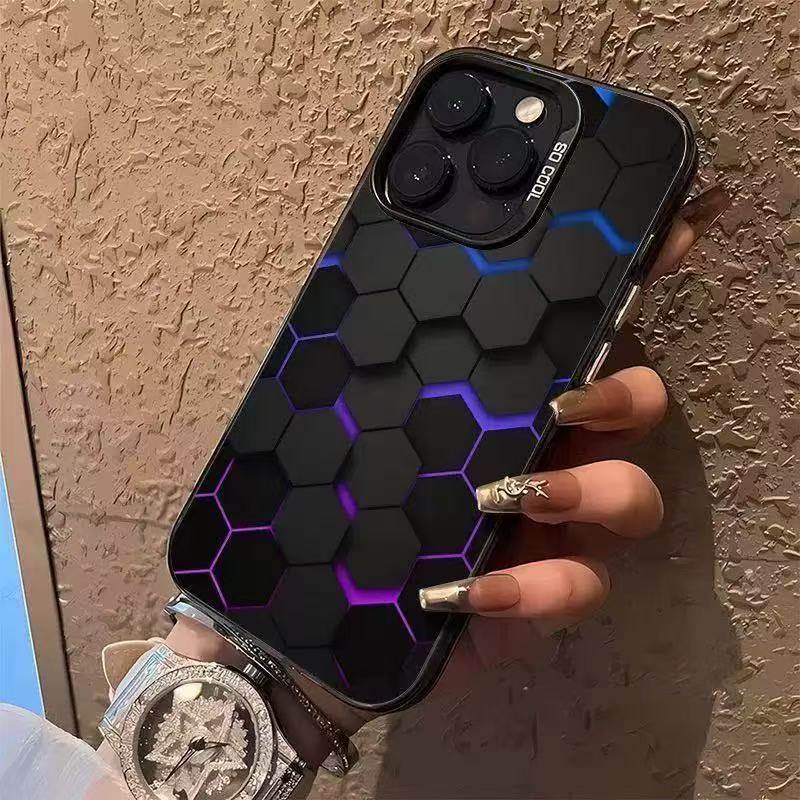 视觉3d感适用苹果16/15/14Promax手机壳13/12彩银x/xs新款8/7防摔