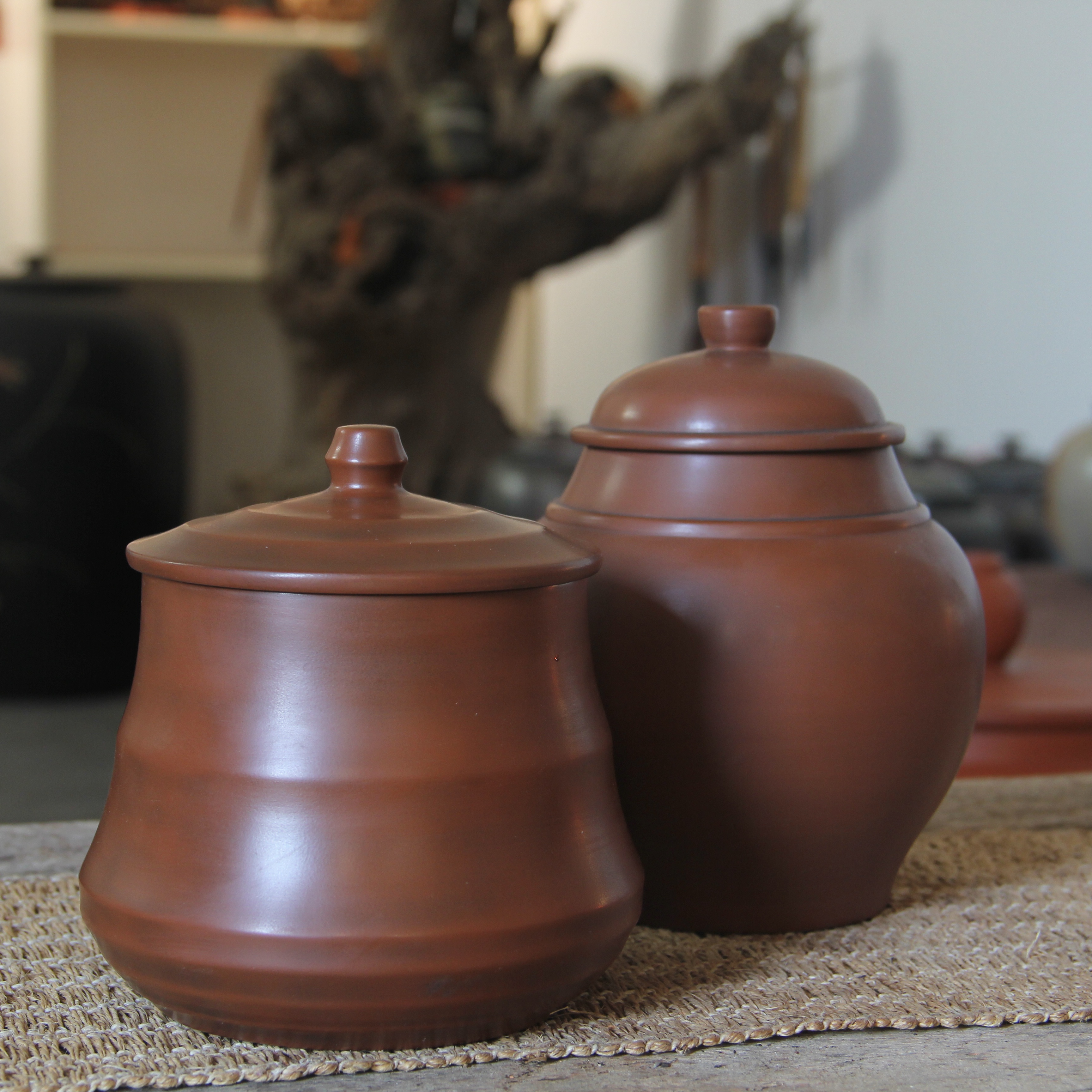 手工建水斗茶罐紫陶素雅复古