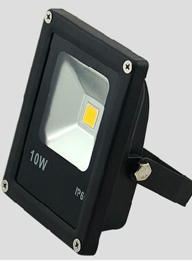 LED泛光投光灯电瓶太阳能射灯10w20w30W50w70100w12v24v新款黑