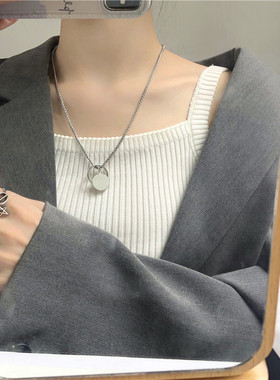 王一博同款项链女ins冷淡风颈链嘻哈情侣简约个性吊坠毛衣链A251